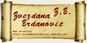 Zvezdana Brdanović vizit kartica